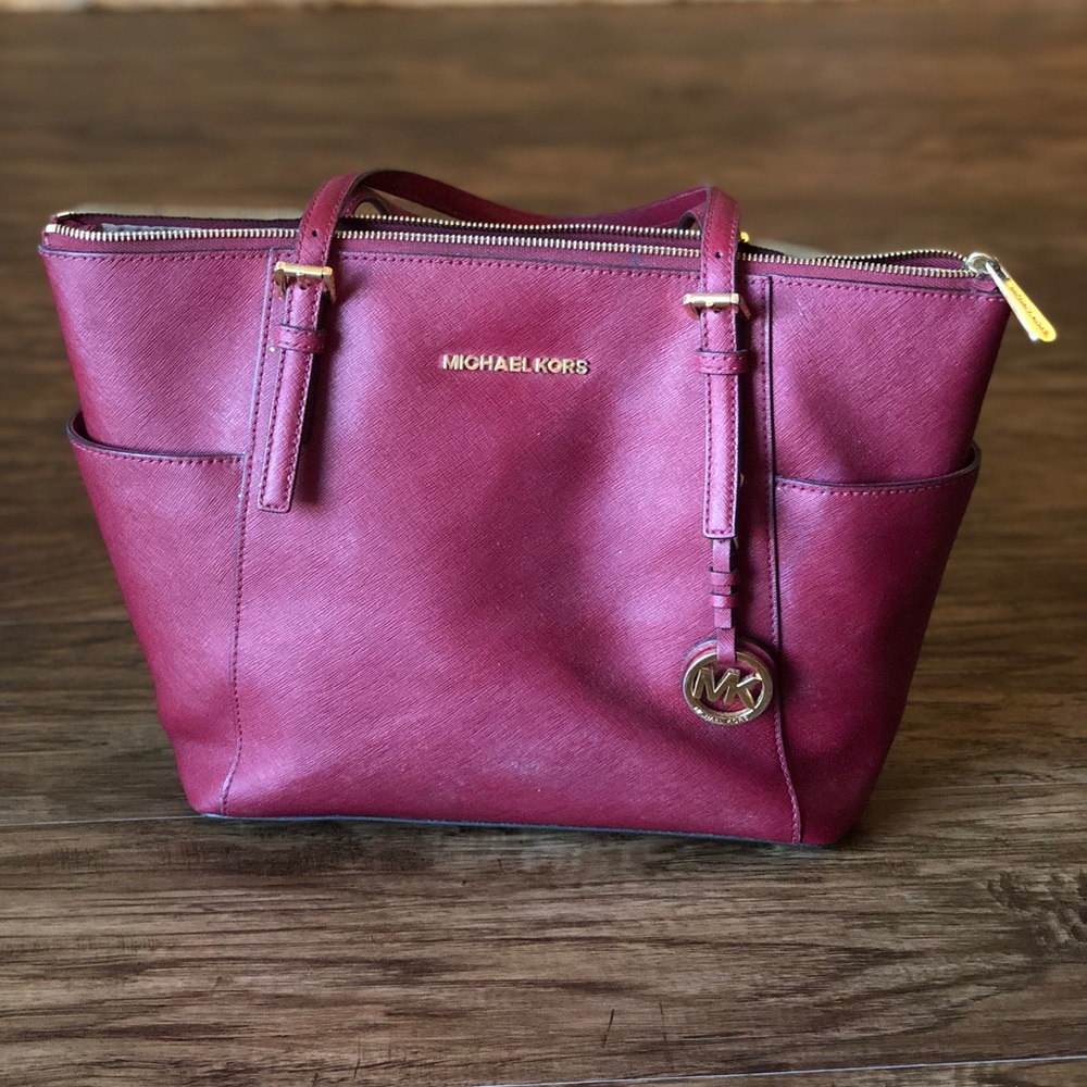 Dark Red Michael Kors purse